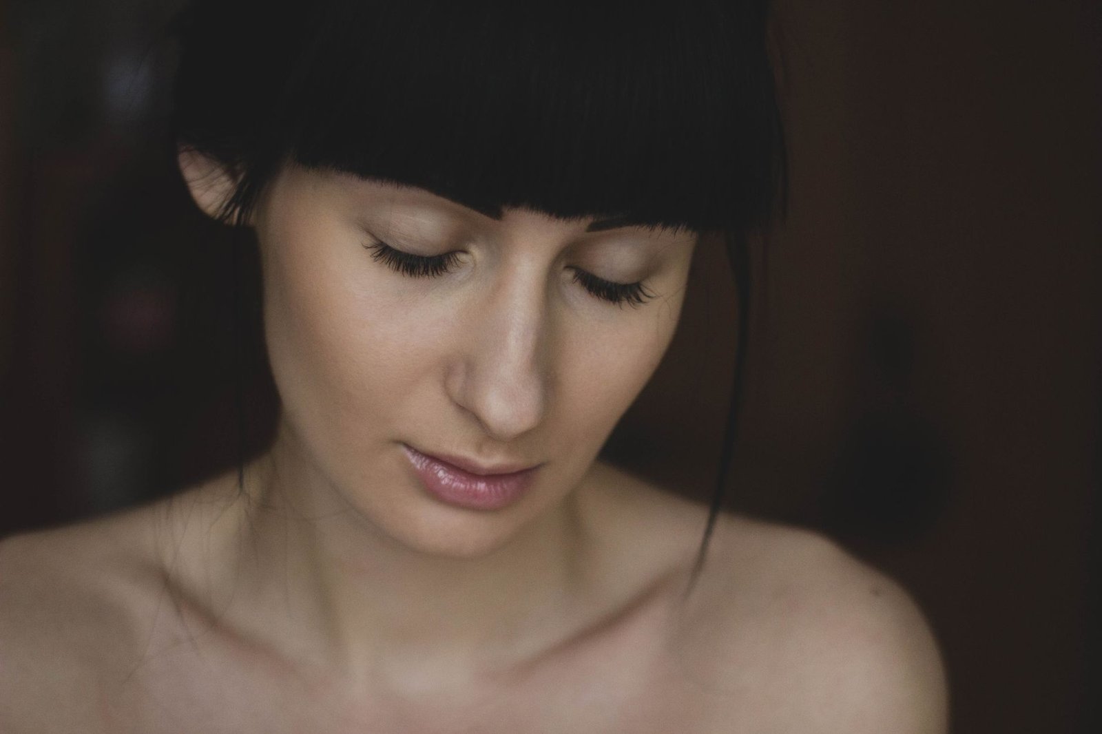 A close-up of a subtle makeup look with soft, natural coverage.